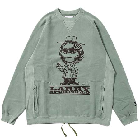 Black Weirdos(ブラックウィドー) CREWNECK SWEAT SHIRT -GREEN-