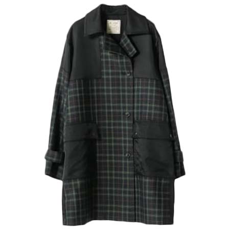 blanc basque(ブランバスク) バレンシアチェック ステンカラーコート[BB45-208]