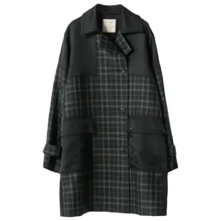 blanc basque(ブランバスク) バレンシアチェック ステンカラーコート[BB45-208]