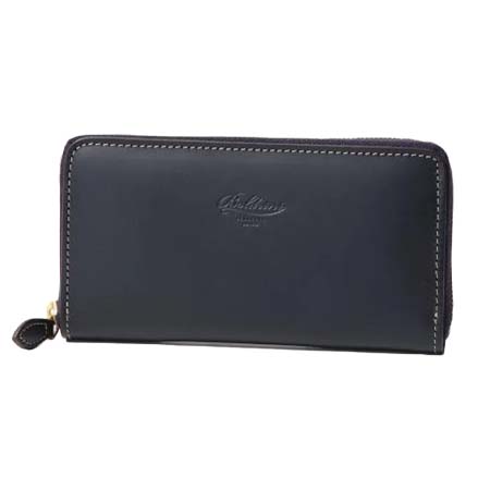 BoldriniSelleria(ボルドリーニセレリア) ラウンドファスナー 長財布 208 Ribot レザー （Navy/ネイビー）