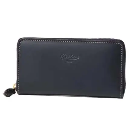 BoldriniSelleria(ボルドリーニセレリア) ラウンドファスナー 長財布 208 Ribot レザー （Navy/ネイビー）