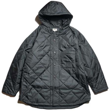 BRENA(ブレナ) QUILTING HOOD JACKET (Black)