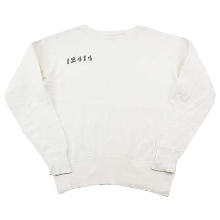 BRENT(ブレント) 50’s BRENT 白無地 セットインスリーブスウェット