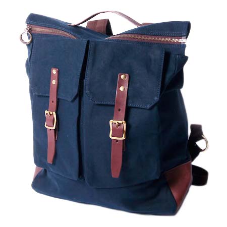 Butler Verner Sails(バトラーウ゛ァーナーセイルス) No. 10 paraffin open fastener backpack 10号パラフィン オープンファスナーリュックサック バッグパック / JA-1611