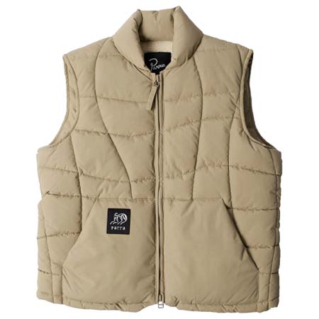 by Parra(バイパラ) Waved alien puffer vest Tan