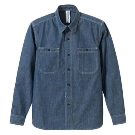 CAB CLOTHING(キャブクロージング) シャンブレー ロングスリーブ シャツ