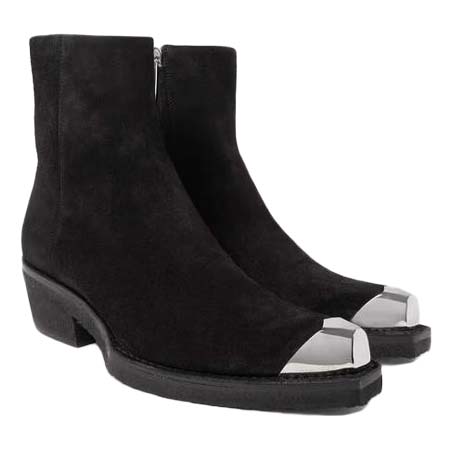 Calvin Klein 205W39NYC(カルバンクライン２０５Ｗ３９ＮＹＣ) Metal Toe-Cap Suede Boots