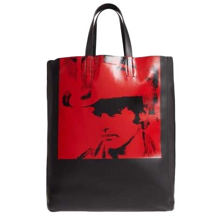 Calvin Klein 205W39NYC(カルバンクライン２０５Ｗ３９ＮＹＣ) x Andy Warhol Foundation Dennis Hopper Calfskin Leather Bucket Bag
