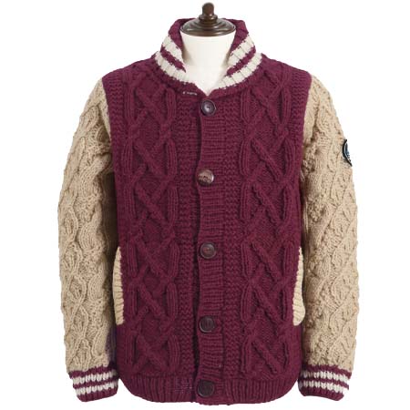 CAMBIO(カンビオ) [HIMALAYAN CLIMBERS HAND-KNIT]手編みスタジャンカーディガン(CAHCK-F72)