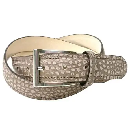 carcru(カルクル) クロコダイル型押しベルト