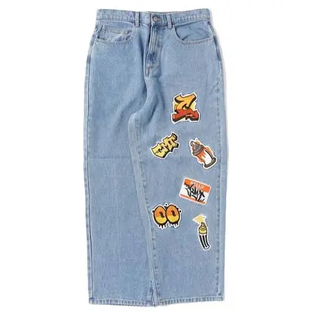 centimeter(センチメーター) Centimeter piece patch denim pants