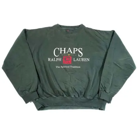CHAPS RALPH LAUREN(チャップスラルフローレン) Vintage 90’s Chaps Ralph Lauren Green Size L Crewneck Sweatshirt