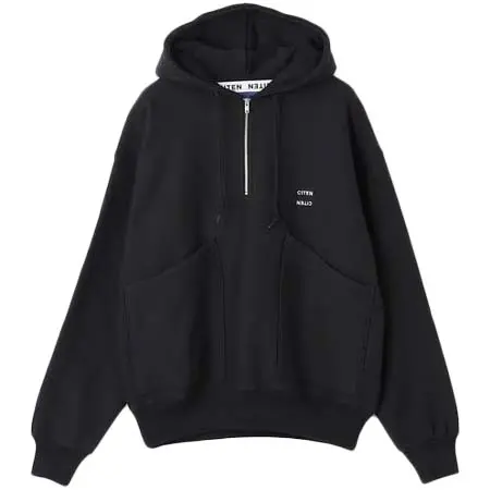 CITEN(シテン) ハーフジップスウェットフーディー