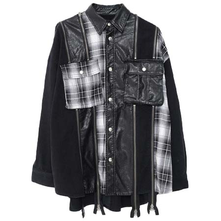 CIVARIZE(シウ゛ァーライズ) 切り替えドッキングデニムシャツジャケット