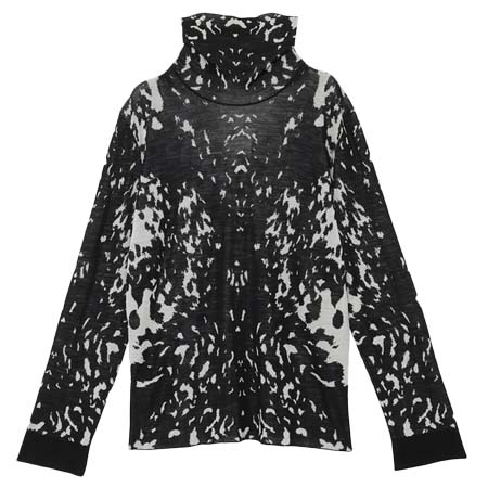 CIVIDINI(チヴィディーニ) アニマルプリントハイゲージニット