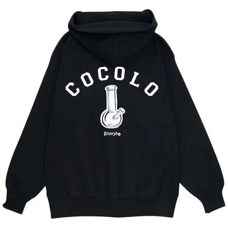 COCOLO BLAND(ココロブランド) BACK BONG HOODIE (BLACK) [CB-CL-1104]