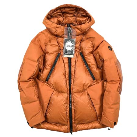 COLMAR ORIGINALS(コルマーオリジナル) YOSUKE AIZAWA コットン×ナイロン 異素材コンビダウンジャケットフーディー / British Millerain社製生地