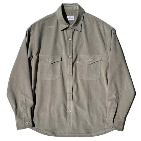 COLONY CLOTHING(コロニークロージング) Ultrasuede ダブルポケットシャツ （サイドポケット付き） / CC2402-SH04