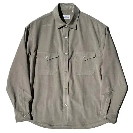 COLONY CLOTHING(コロニークロージング) Ultrasuede ダブルポケットシャツ （サイドポケット付き） / CC2402-SH04