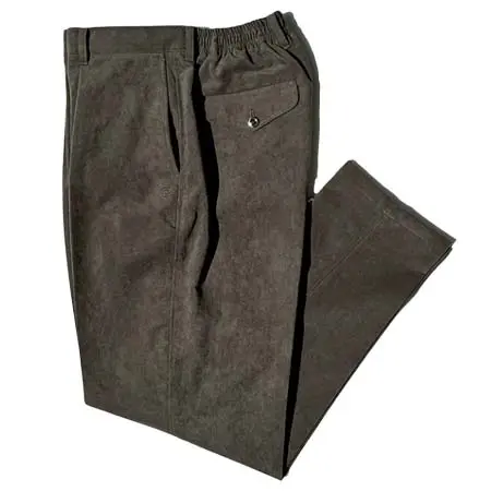 COLONY CLOTHING(コロニークロージング) 『LEON別注』COLONY CLOTHING / Ultrasuede® ワンプリーツトラウザーズ ブラックオリーブ / CC2402-PT01L