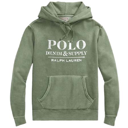 Denim & Supply Ralph Lauren(デニムアンドサプライラルフローレン) Denim & Supply Fleece Hoodie in Green