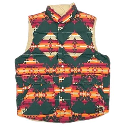 Denim & Supply Ralph Lauren(デニムアンドサプライラルフローレン) REVERSIBLE DOWN VEST NATIVE x KHAKI