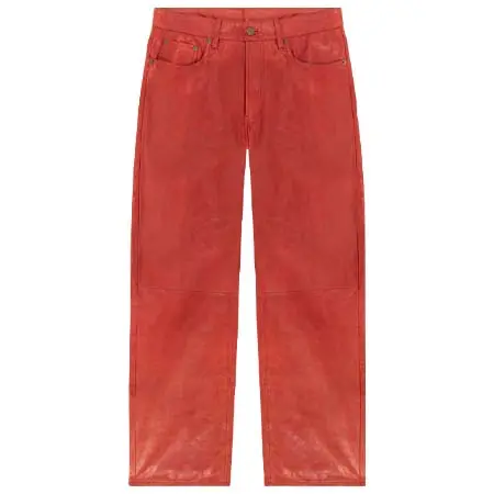 DENIM TEARS(デニムティアーズ) Red Guts Leather Pants