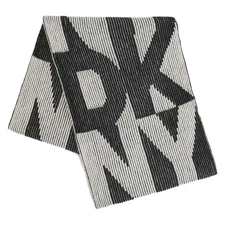 DKNY(ディーケーエヌワイダナキャランニューヨーク) RIBBED INTARSIA DKNY SCARF