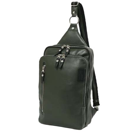 DOUBLES(ダブルス) 2WAYボディリュック 牛革×イタリアン牛革 JPU-7464