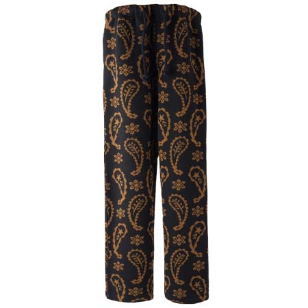 Dress hippy(ドレスヒッピー) SMOKING KNIT PANTS (BLACK PAISLEY)