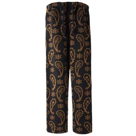 Dress hippy(ドレスヒッピー) SMOKING KNIT PANTS (BLACK PAISLEY)