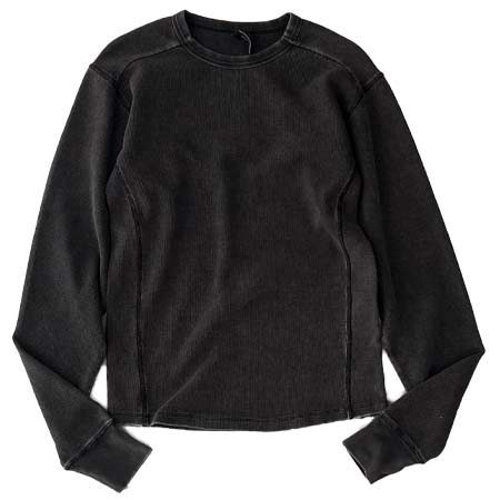 entire studios(エンタイアスタジオ) ENTIRE STUDIOS THERMAL LONG SLEEVES “WASHED BLACK”
