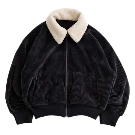 epnok(エプノック) Reversible cropped boa collar blouson / リバーシブルクロップドボアカラーブルゾン