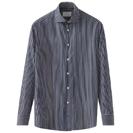 ETON(イートン) コットン＆シルクストライプシャツ