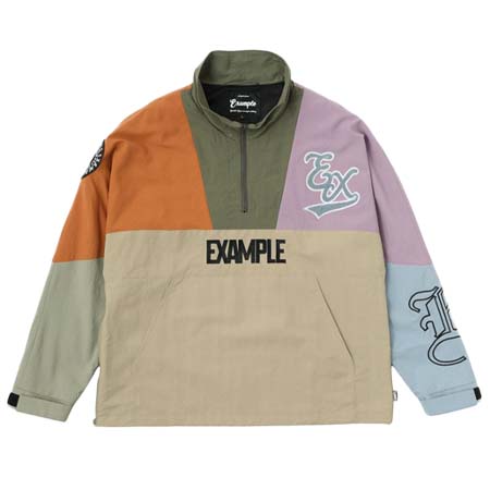 EXAMPLE(エグザンプル) EXAMPLE NYLON MULTICOLORED HALFZIP ANORAK