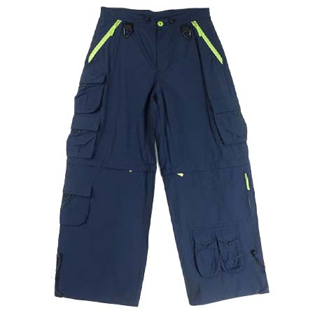 Fafatt(ファファット) ナイロン カーゴ デタッチャブル パンツ NAVY
