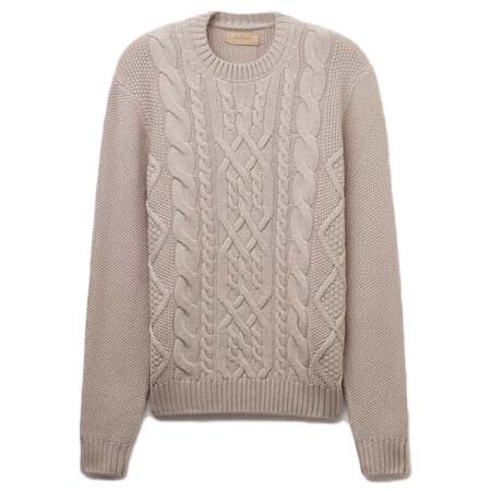 falconeri(ファルコネーリ) ウール フィッシャーマン クルーネックセーター