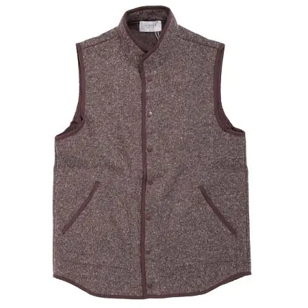 FLISTFIA(フリストフィア) Button Vest – Brown