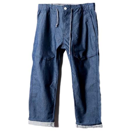 FREE GATE(フリーゲート) ストレッチ シャンブレー アンクル ベイカーパンツ