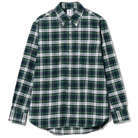 GAMBERT CUSTOM SHIRTS(ギャンバートカスタムシャツ) Flannel tartan check button-down shirt
