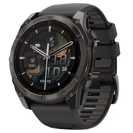 GARMIN(ガーミン) fenix 8 （フェニックス 8） Sapphire AMOLED 51mm Ti Carbon Gray DLC / Black