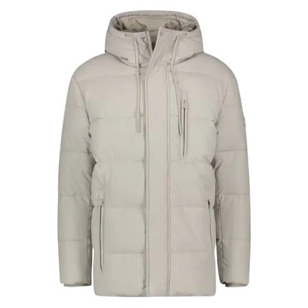GAUDI(ガウディ) White quilted nylon down jacket