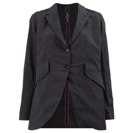 GEOFFREY B.SMALL(ジェフリービースモール) – ピンストライプ ブレザー コットン/シルク