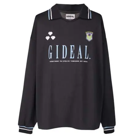 GIDEAL.(ジディール) heart logo long sleeve game shirt