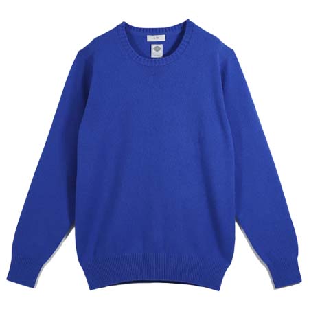 gim(ジム) 10G Cashmere Crew Neck [D.Blue]