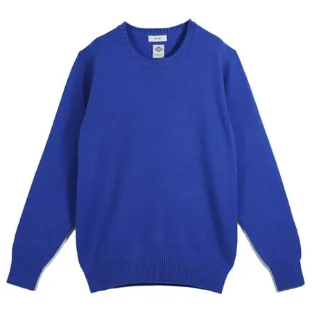 gim(ジム) 10G Cashmere Crew Neck [D.Blue]