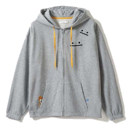 graniph(グラニフ) ビューティフルシャドーファミリー｜裏毛ビッグシルエットジップパーカー