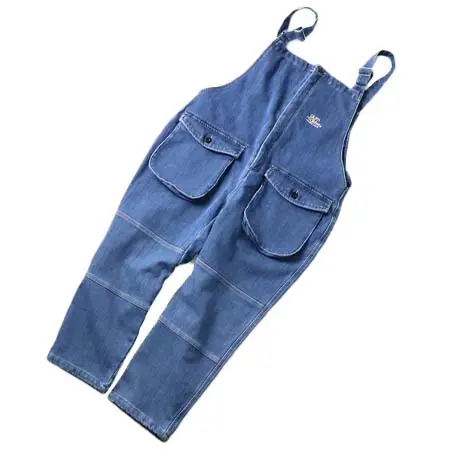 gym master(ジムマスター) ボンディングデニムオーバーオール