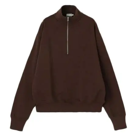 handvaerk(ハンドバーク) ハーフジップ プルオーバースウェット MEN