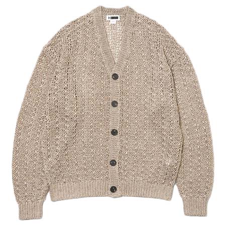 hbeautyandyouth(エイチ ビューティ&ユース) MESH V NECK CARDIGAN/カーディガン